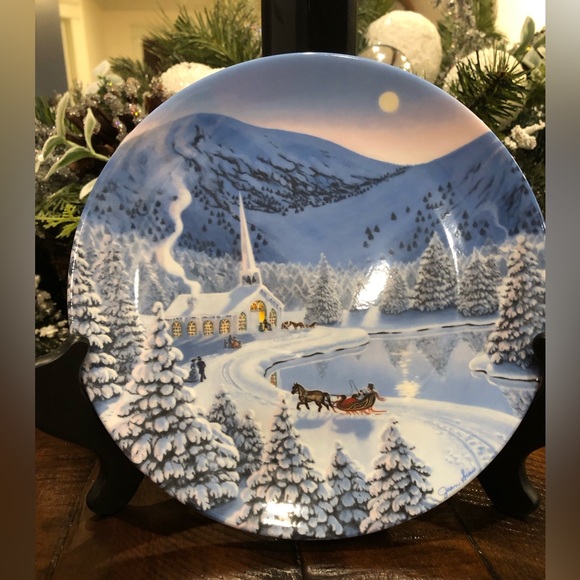 Silent Night collector plate by Jean Silas on W.S. George fine bone China. - Picture 1 of 2